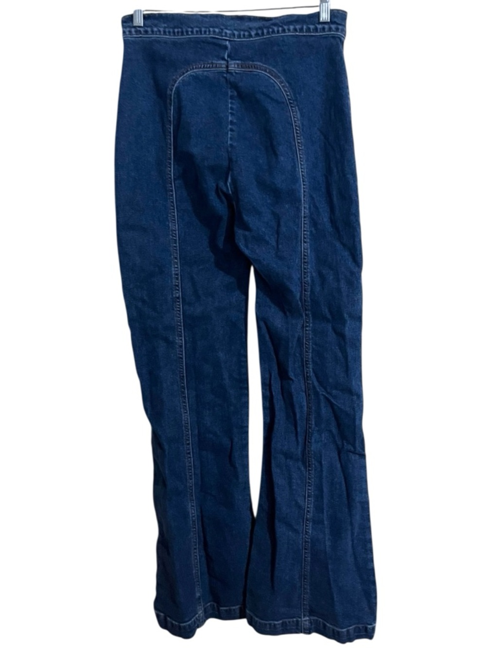 Revice Rollergirl Seam Detail Bareback Dark Wash High Rise Flare Jeans size 31 - Picture 3 of 7